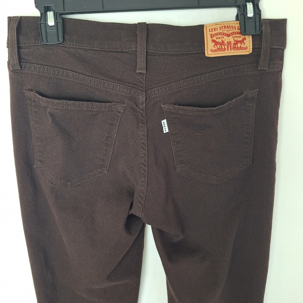 Retro Jeans Grunge Quiet Luxury Minimalist Brown Levis 314 Shaping Straight 28 - Picture 12 of 16
